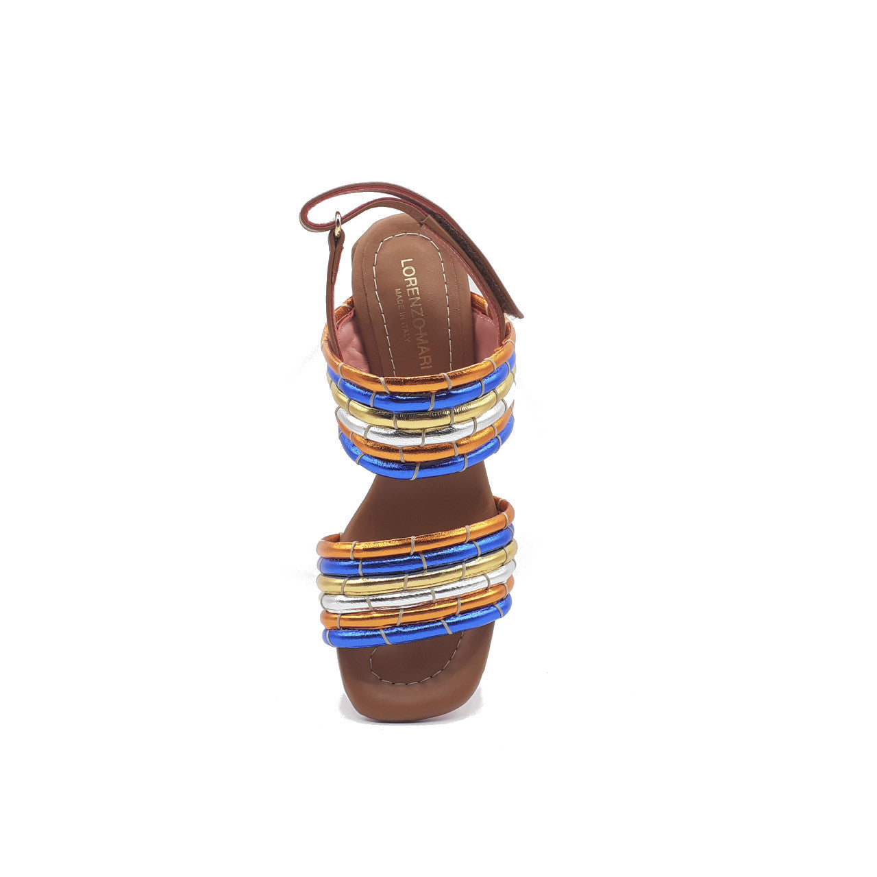 Multicolor laminated Fresia sandal
