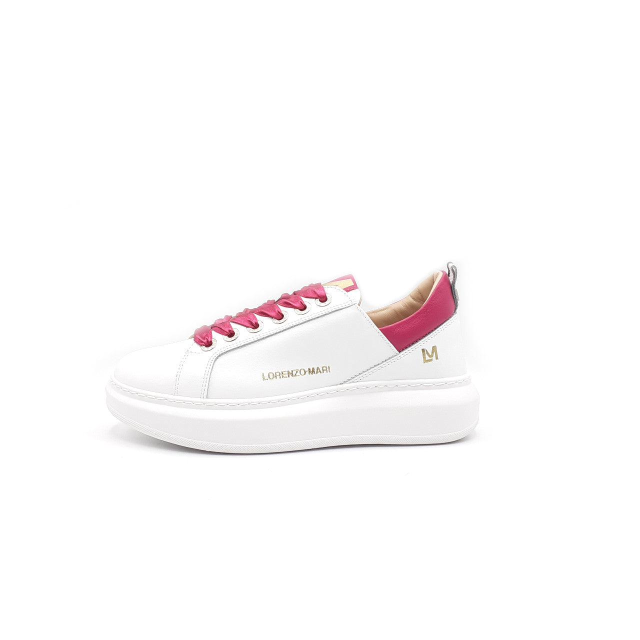 Alessia Sneaker White/Fuchsia