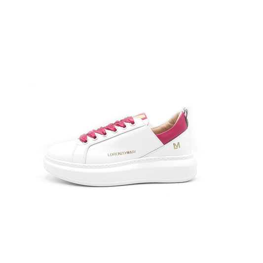 Alessia Sneaker White/Fuchsia