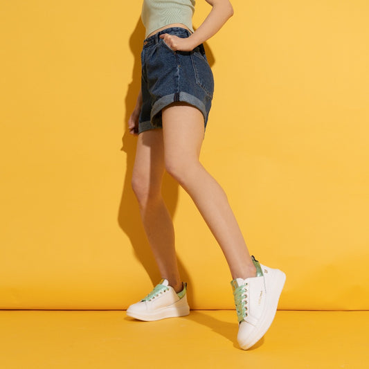 Sneaker Alessia White/Sage