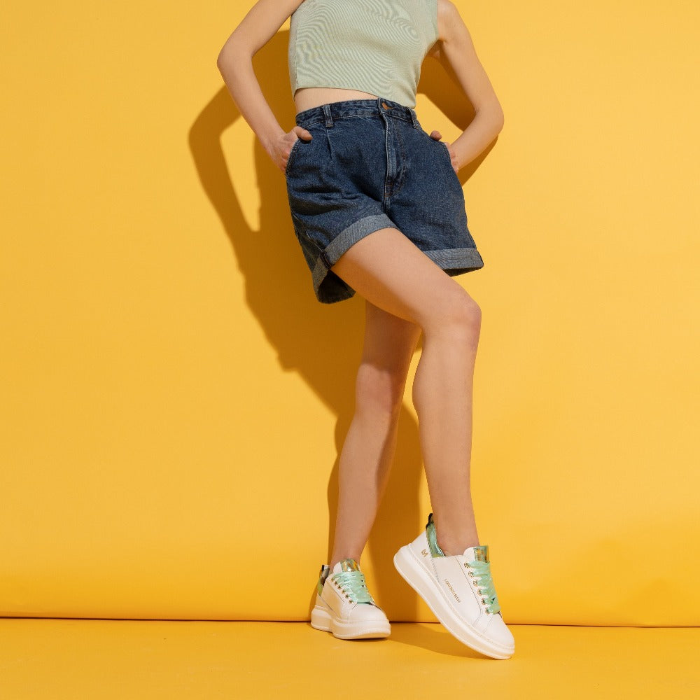 Sneaker Alessia White/Sage