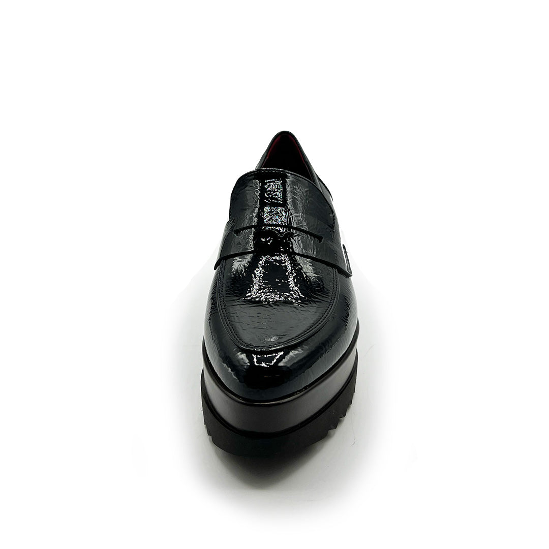 Clea 7 Patent Moccasin Black