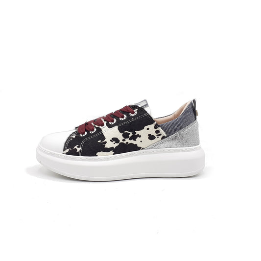JOY Cow Sneaker White/Black
