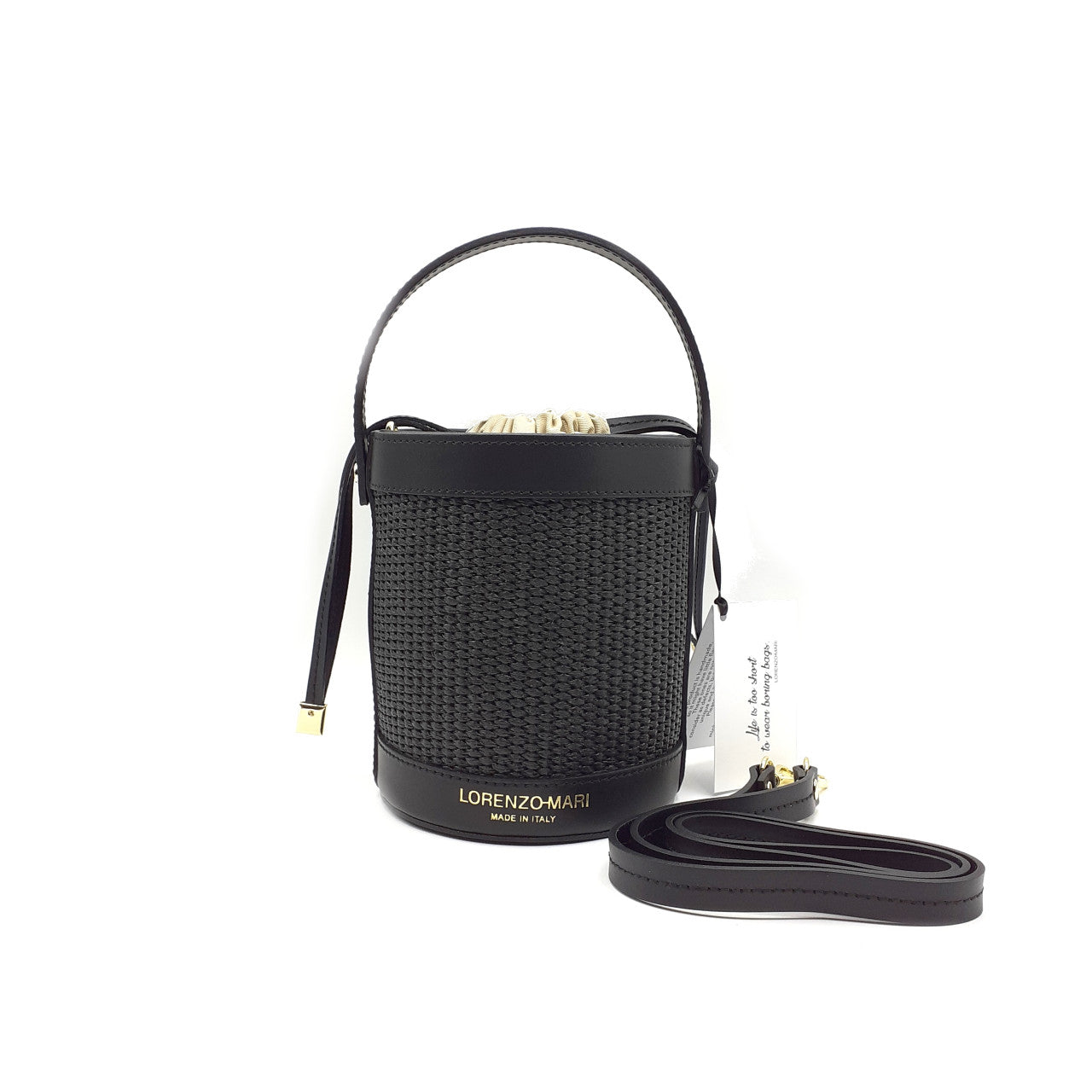 New Secchiello Panfilo Rafia Nero