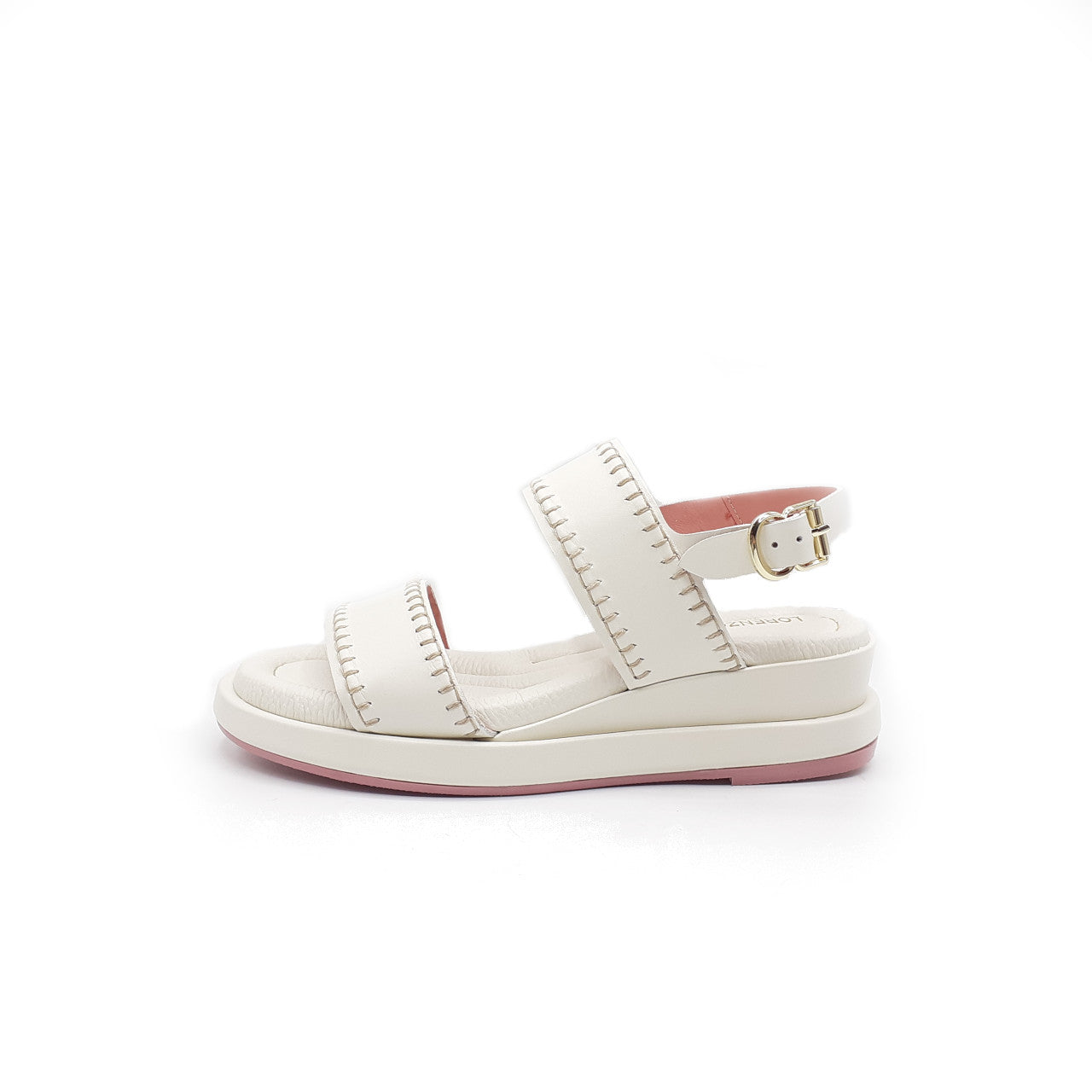 Petunia multicolor laminated sandal