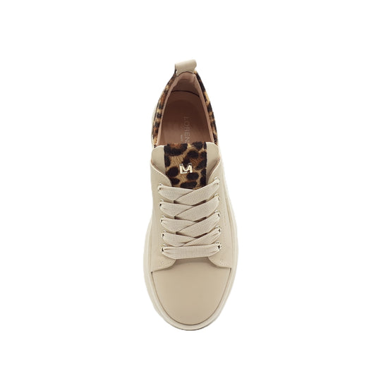 Brigid Milk-Leopard Sneakers