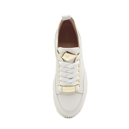 Sally 26 white/platinum sneakers