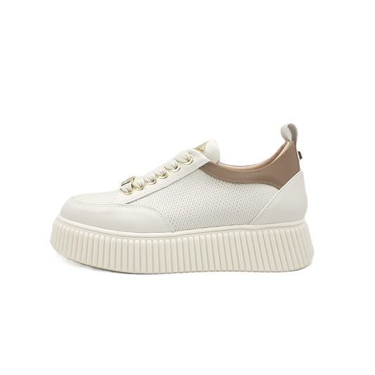 Sally 26 white/biscuit sneakers