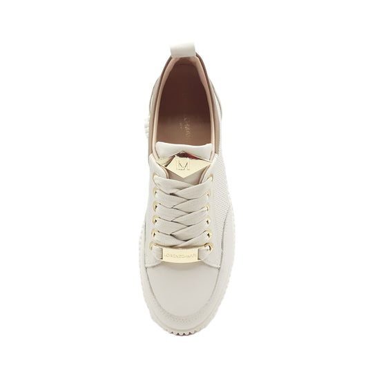 Sally 26 white/biscuit sneakers