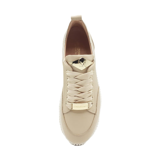 Sally 26 nude/platinum sneakers