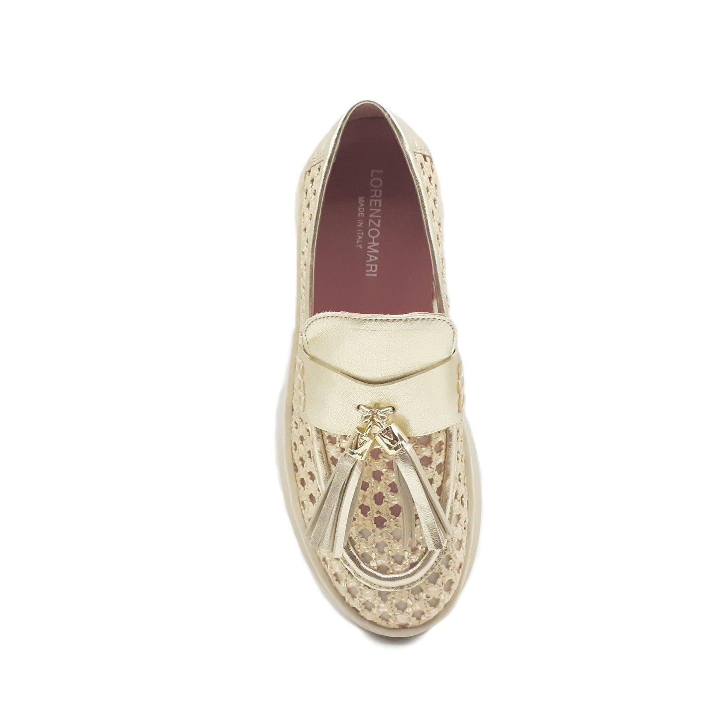 Veronica Rafia Platinum Sneakers