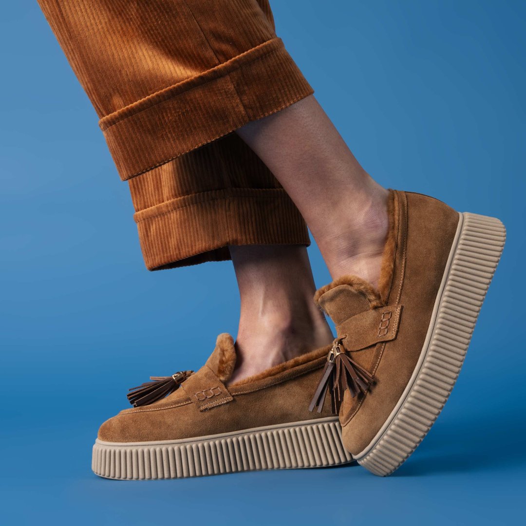 Mocassino Sally Camoscio cuoio