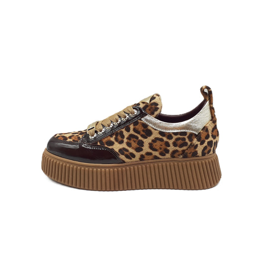 Sneakers Sally 26 Mogano/Leopard