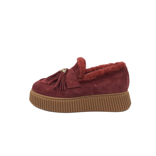 Mocassino Sally Camoscio Burgundy