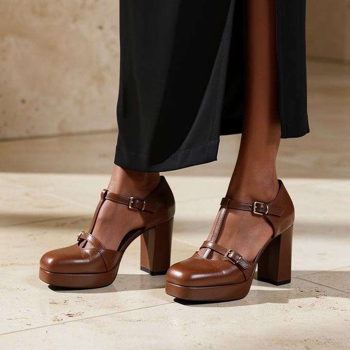 Décolleté Flaminia 03 Cognac