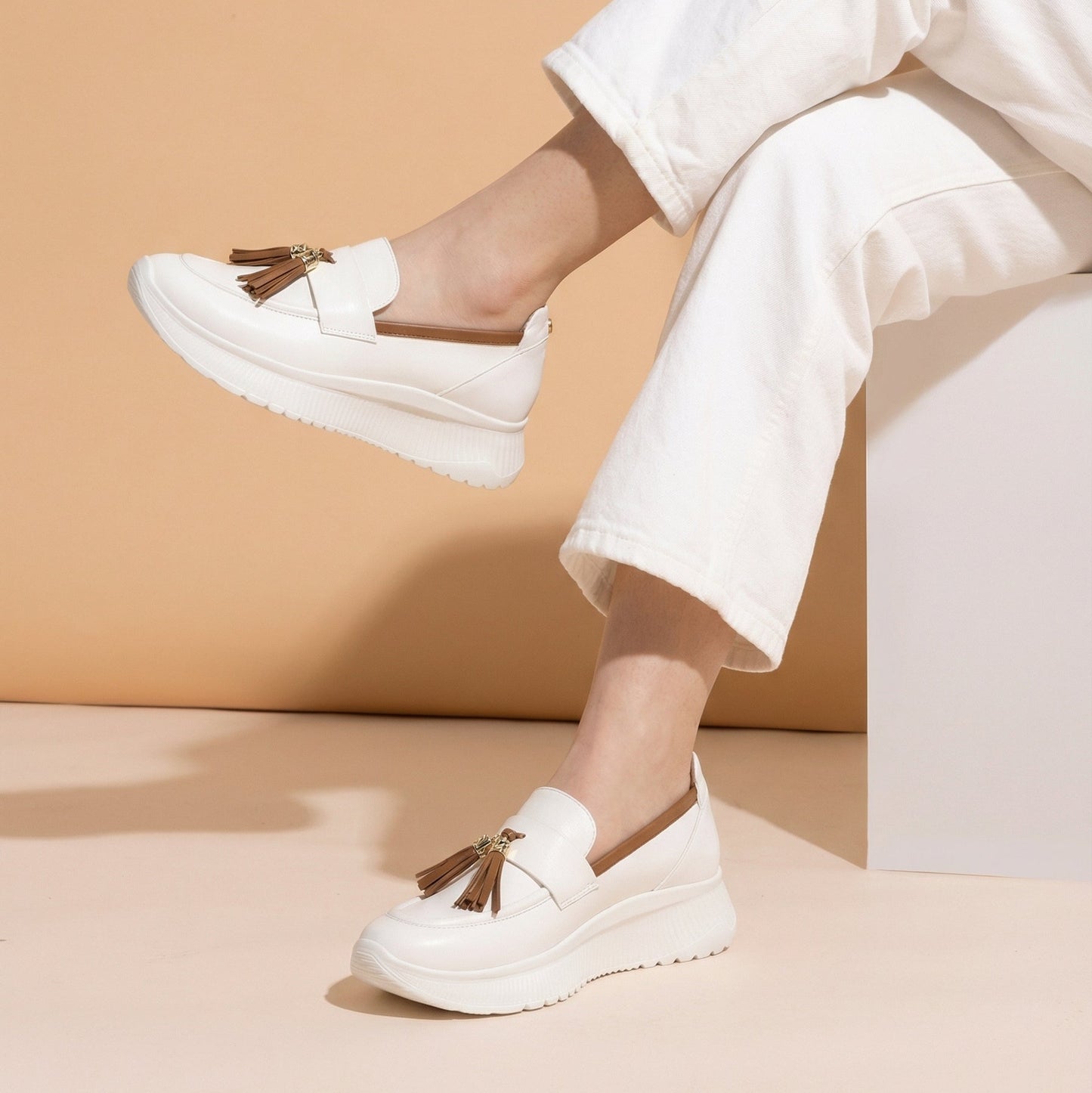 Mocassino Amber 9 Bianco