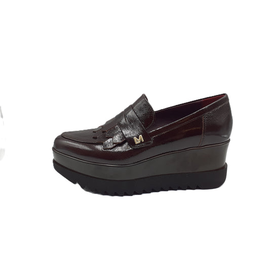 Clea Patent Blue Moccasin