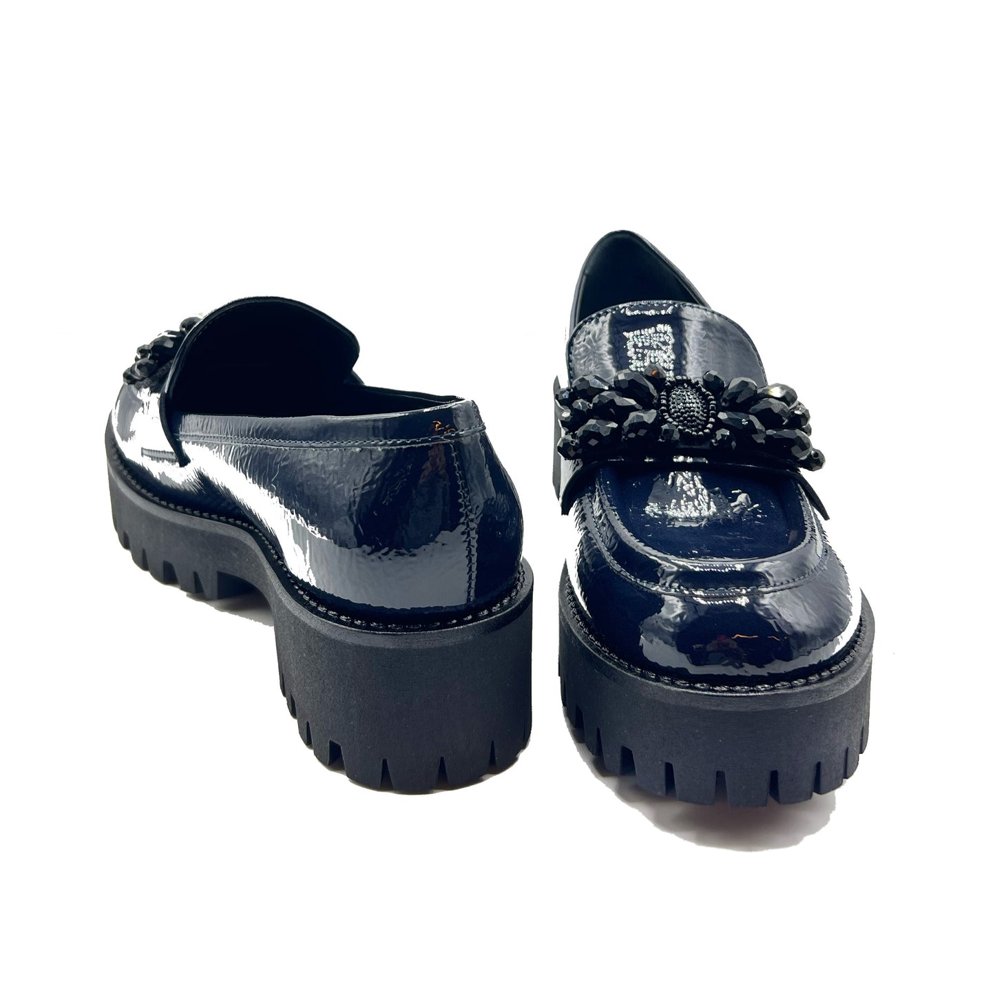 Mocassino Connie con accessorio blu