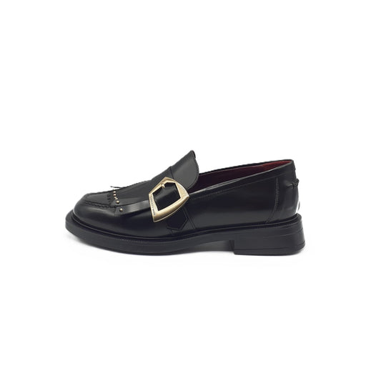 Ginevra 1 Black Moccasin