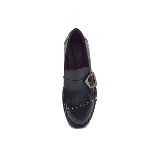 Ginevra 1 Black Moccasin