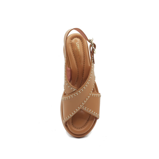 Petunia multicolor laminated sandal