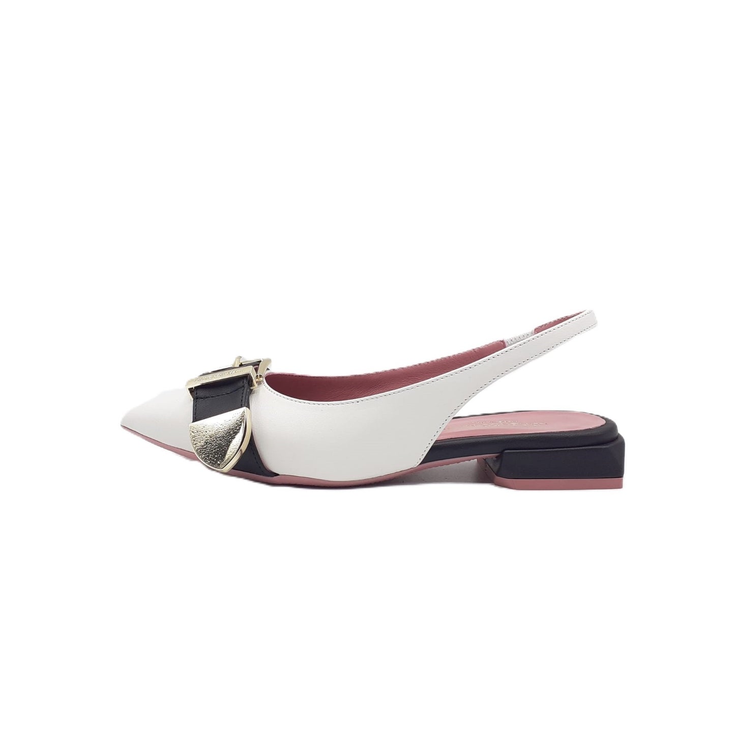 Slingback Giglio White/black