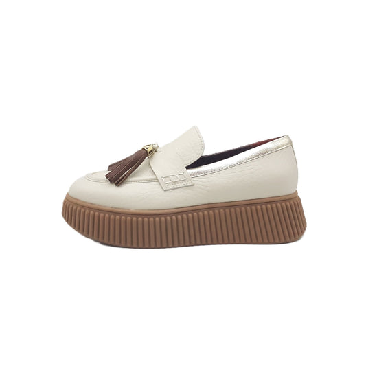 Sally Off White Moccasin