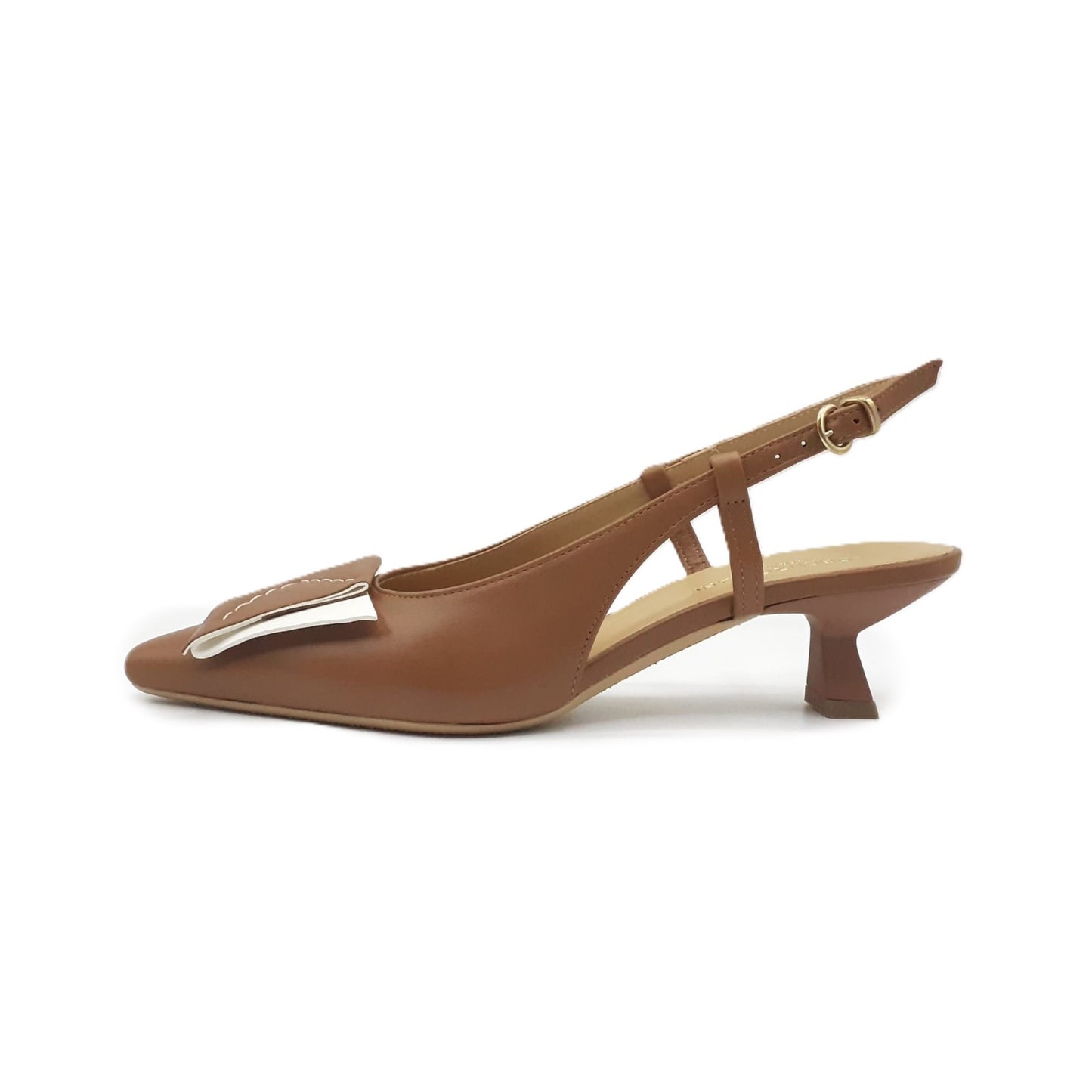 Slingback Cindy 6 cuoio