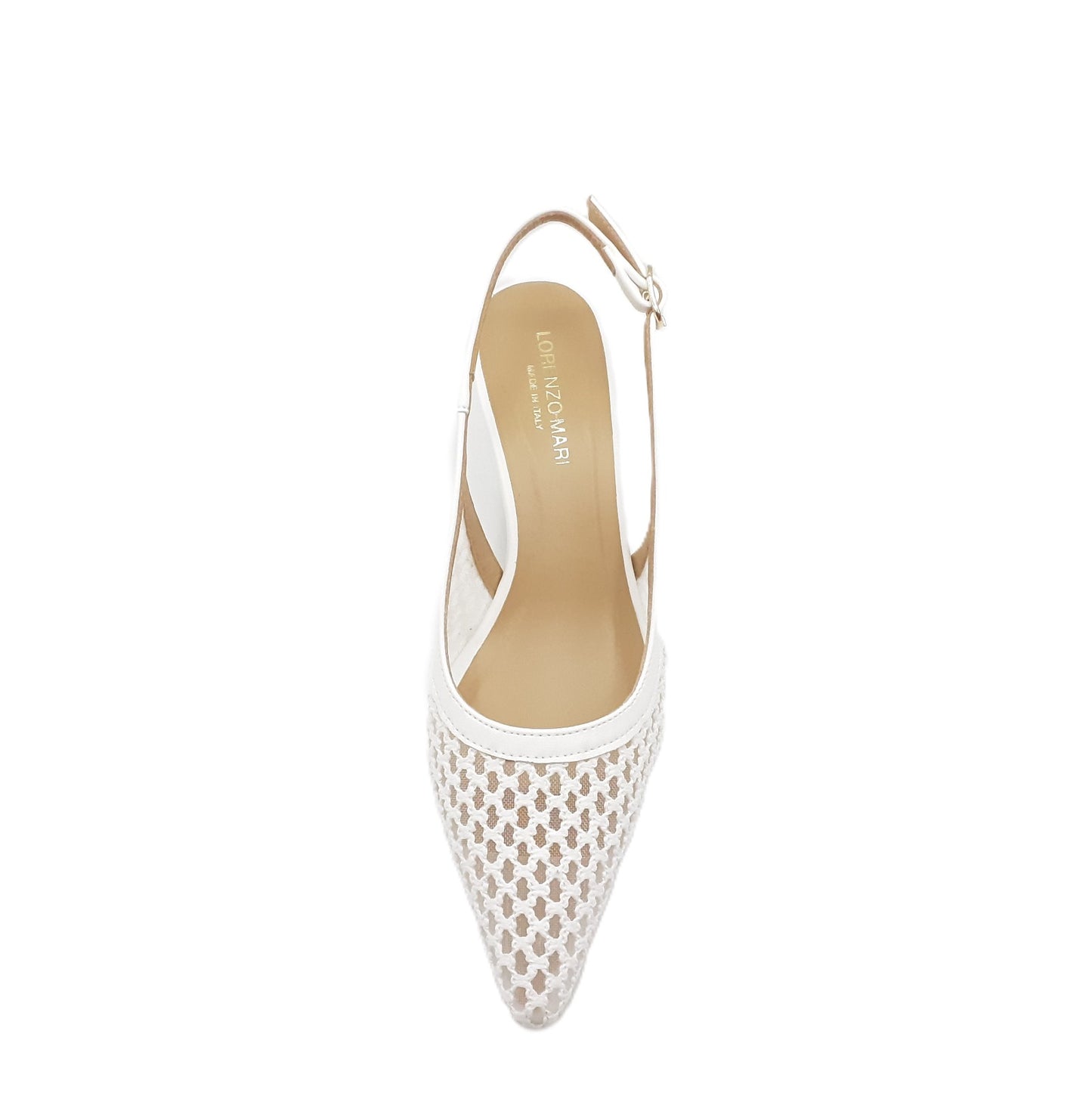 Slingback Cindy 14 rafia white