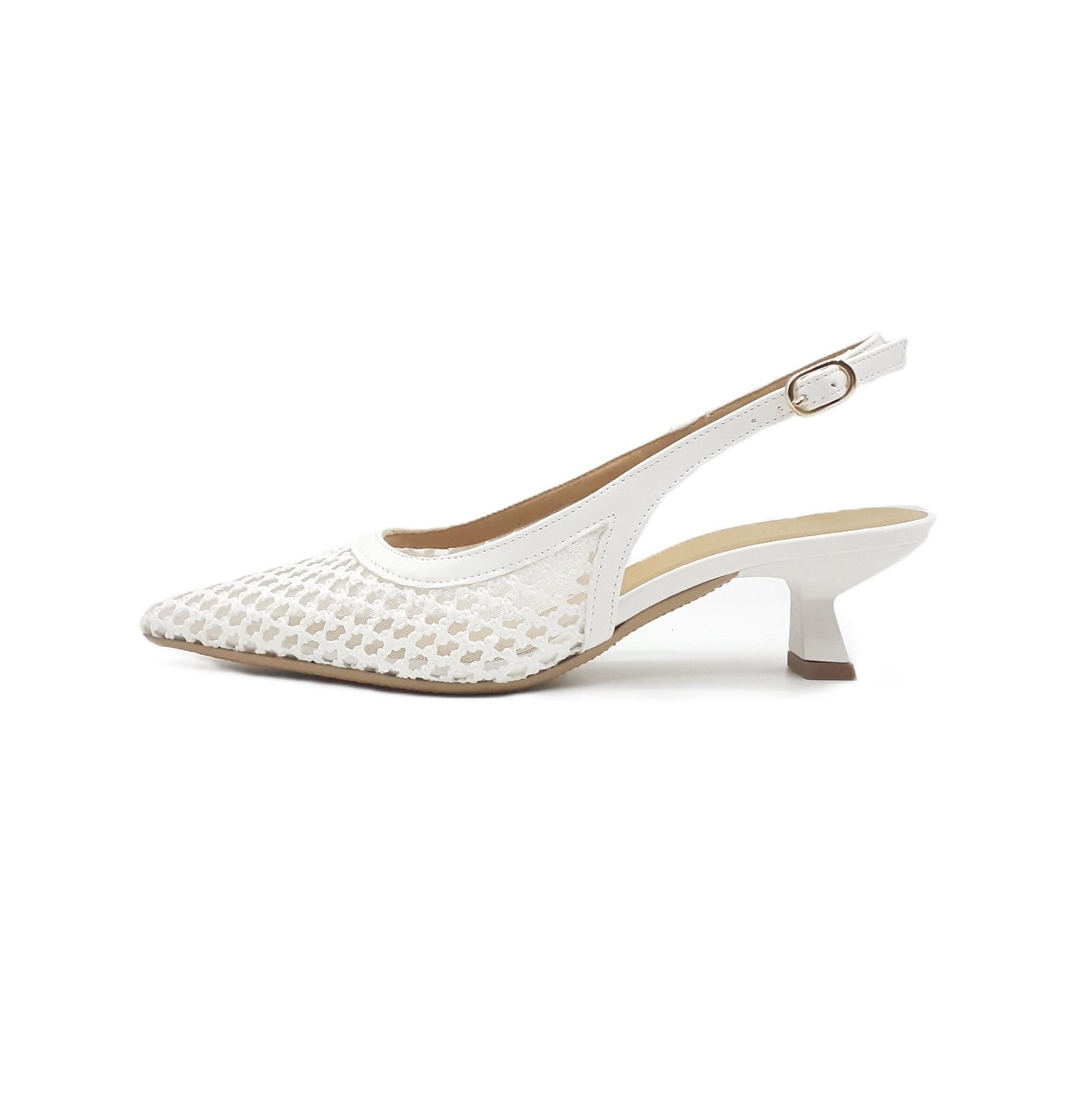 Slingback Cindy 14 rafia white