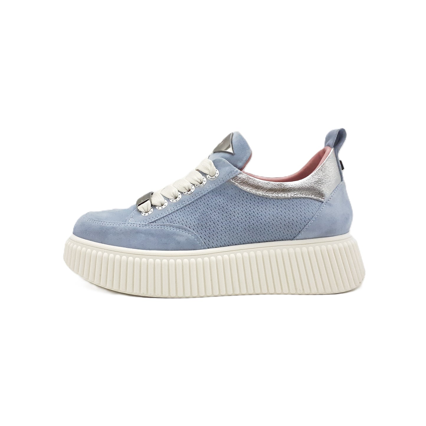 Sneakers Sally 26 cielo/argento
