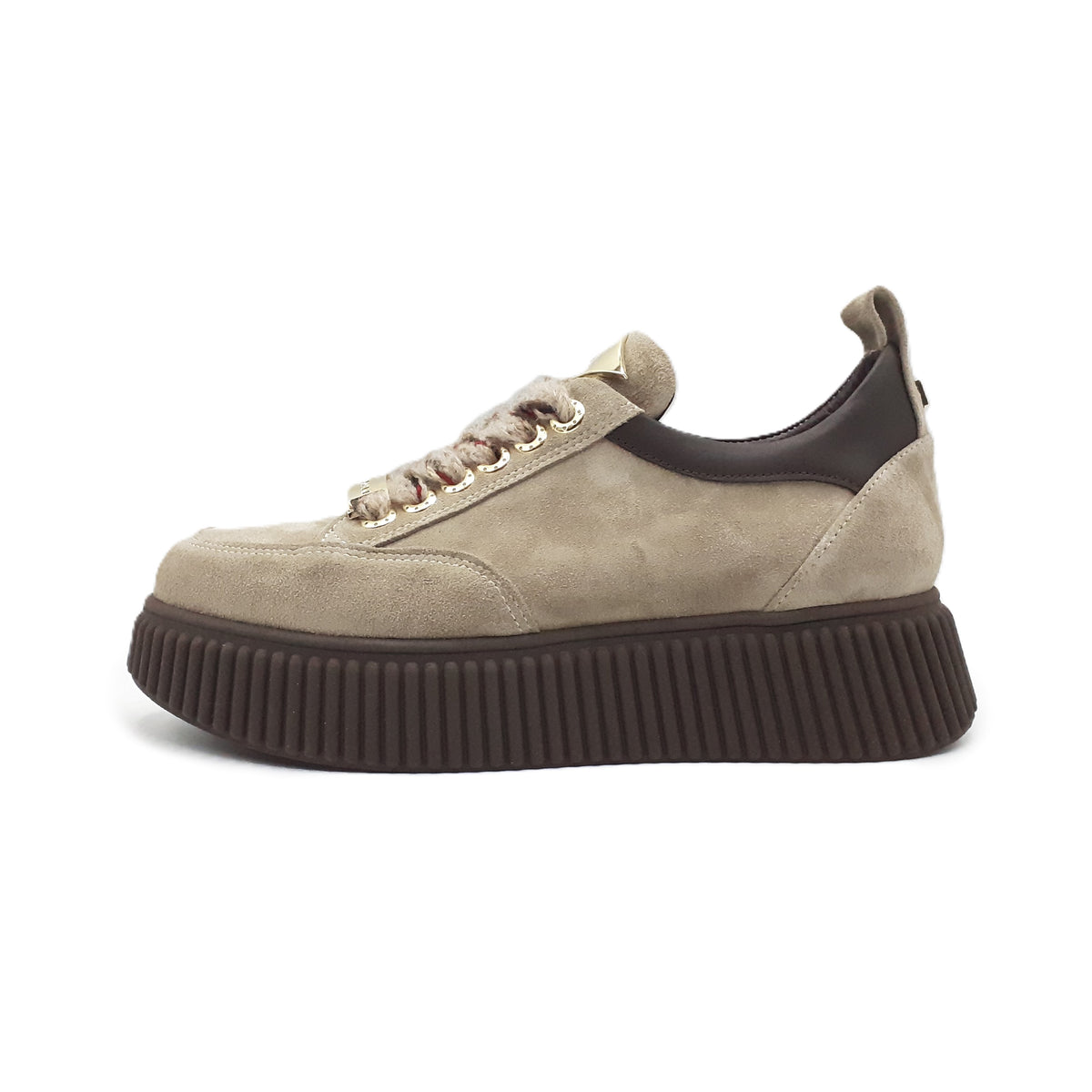 Sally 26 nude/platinum sneakers