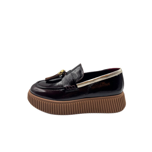 Mocassino Sally Vernice Mogano