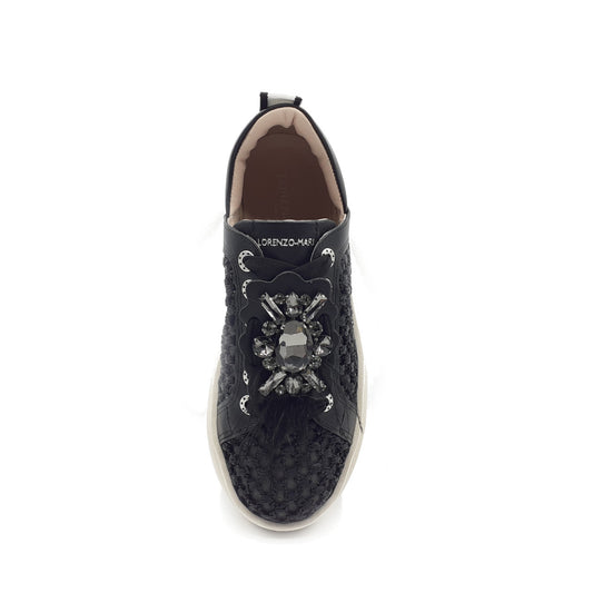 Sneakers Veronica Rafia Black
