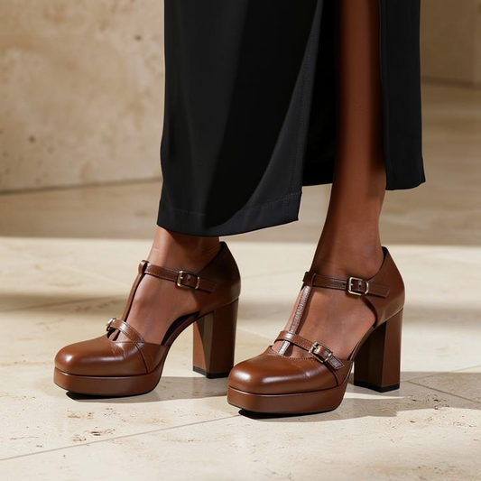 Décolleté Flaminia 03 Cognac