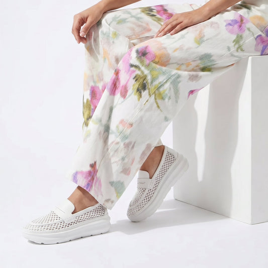 Veronica Rafia Platinum Sneakers