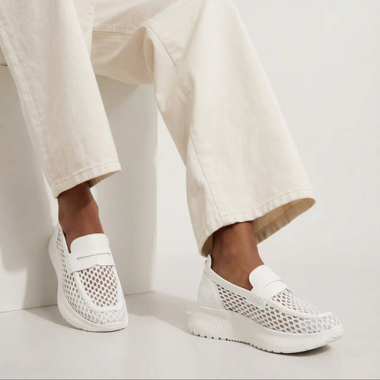 Mocassino Amber 11 rafia white