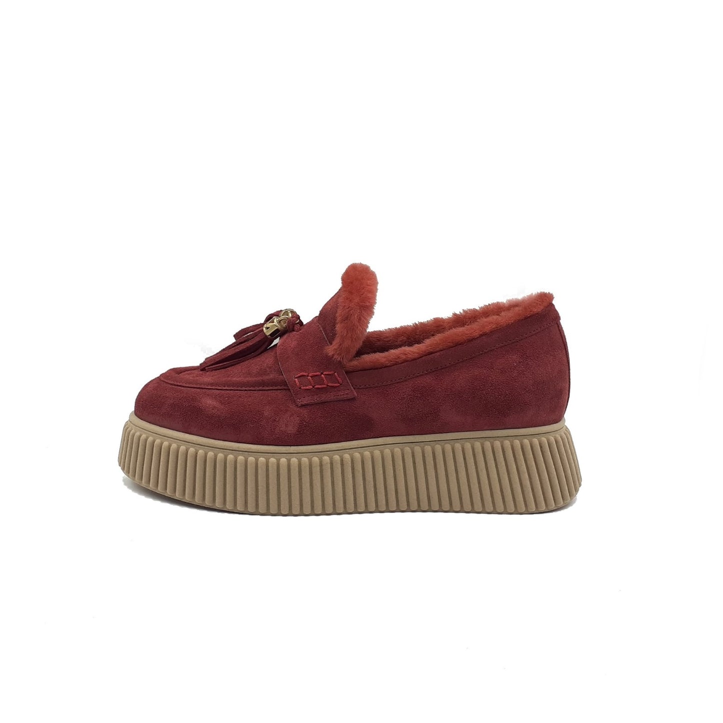 Mocassino Sally Camoscio Burgundy