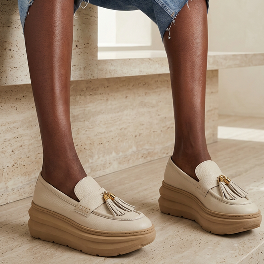 Veronica Rafia Platinum Sneakers